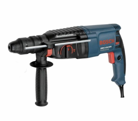 Bosch GBH 2-26 DFR Professional SDS Plus Rotary Hammer – Versatile Drill with Quick Change Chuck for Concrete, Steel, and Wood Applications